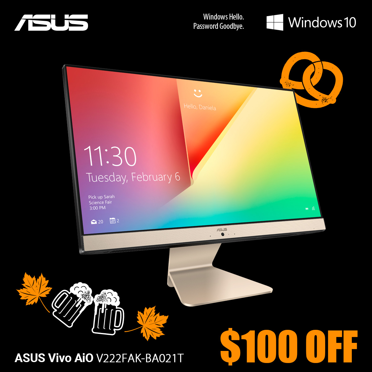 ASUS - The astoundingly beautiful Vivo AiO V222 all-in-one PC has a ...