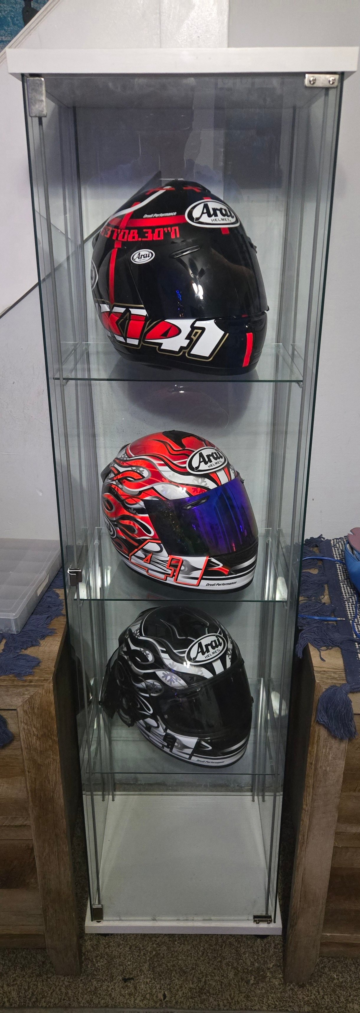 arai helmet display rack Motorcycle Hat Holder Storage Shelf, Metal Floor Rack Football Bicycle Helmet Storage Basket, Retail Cowboy Baseball Fedora Hats Stand, Closet Hat Organizer Helmet Hangers : Home & Kitchen Acrylic Special Features Halley Accessories | Helmet racks
