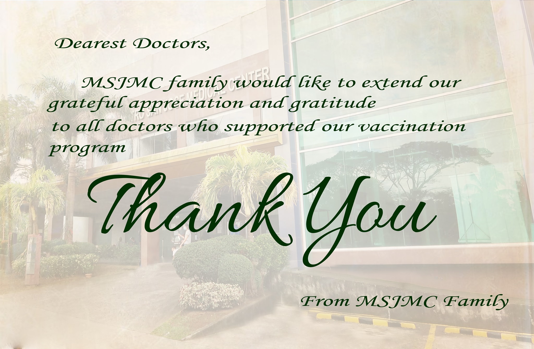 MSJMC family would like to... - Metro San Jose Medical Center