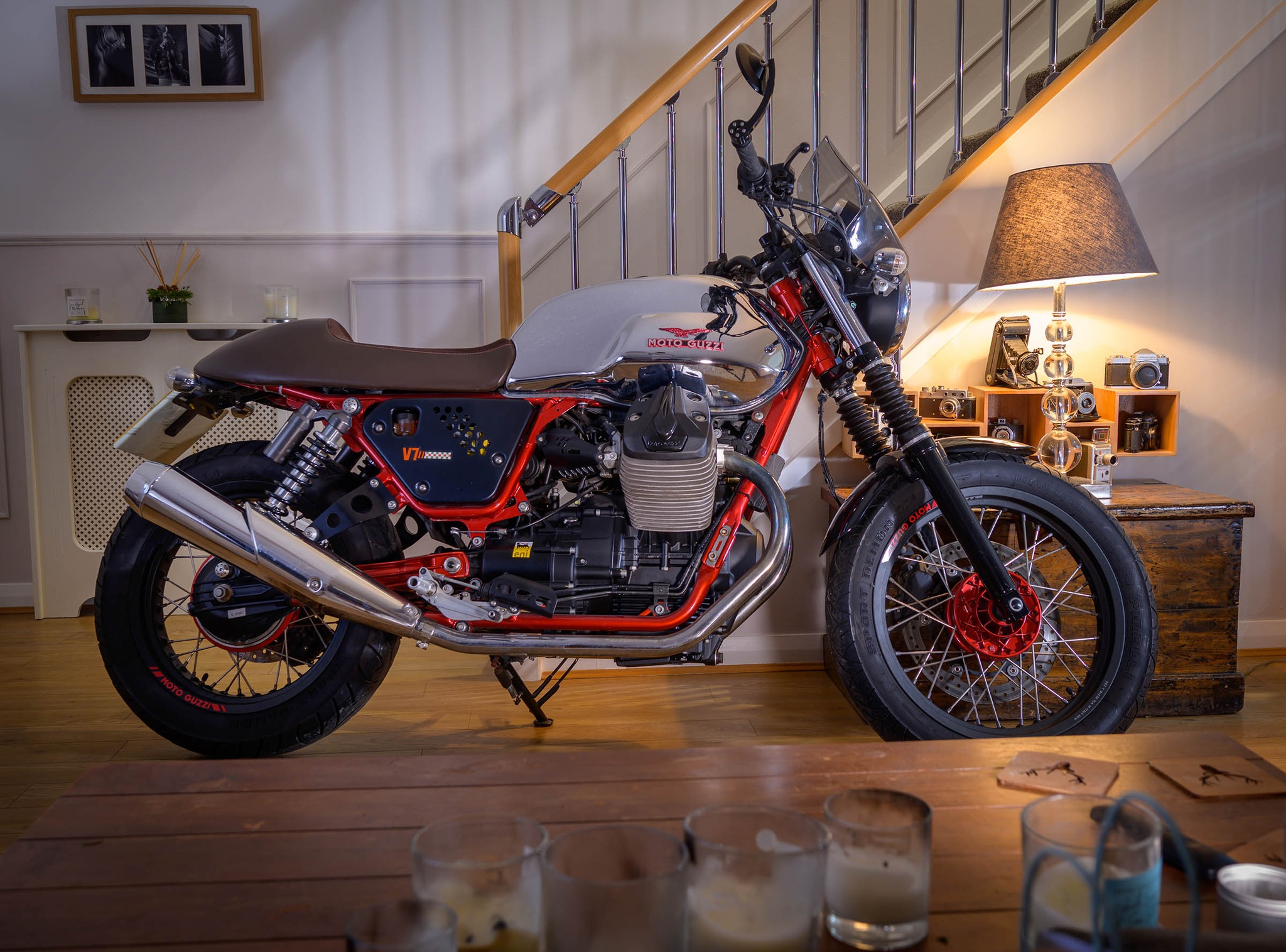 2015 Moto Guzzi V7II Racer with low miles