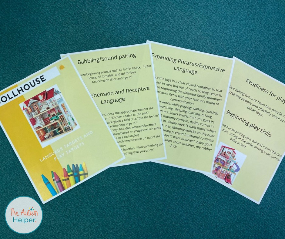 These data sheets, play targets and... - The Autism Helper | Facebook