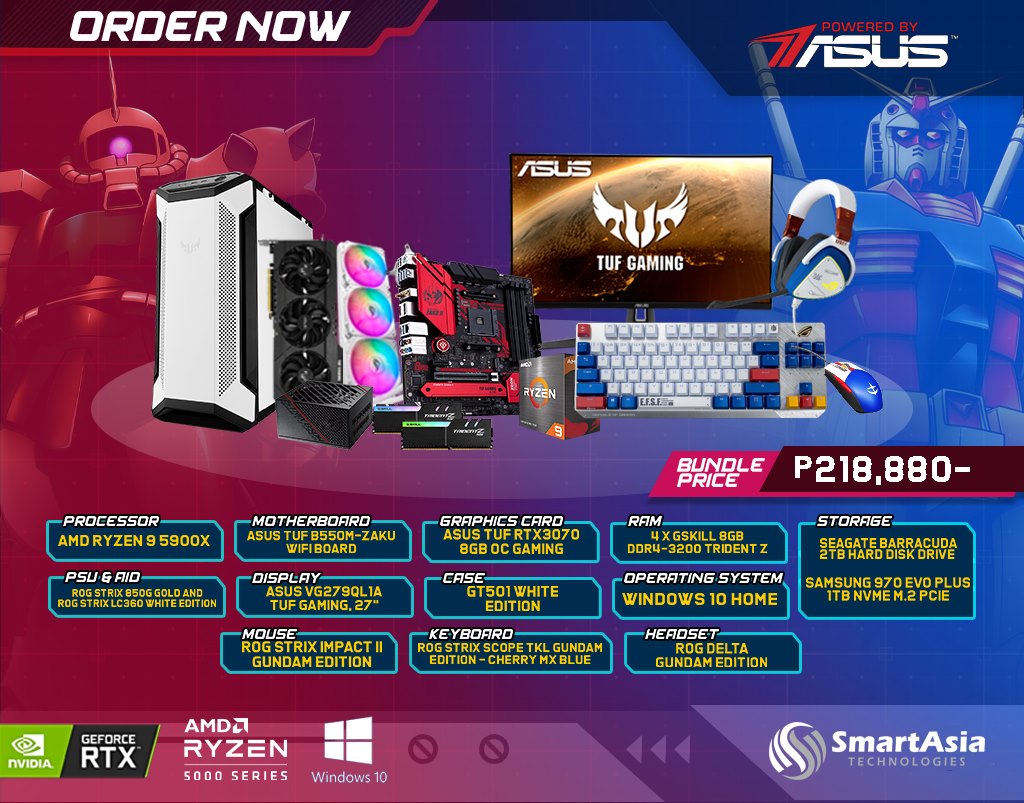 🚨⚠️Asus ROG x Gundam Collab PC... - Smartasia Technologies
