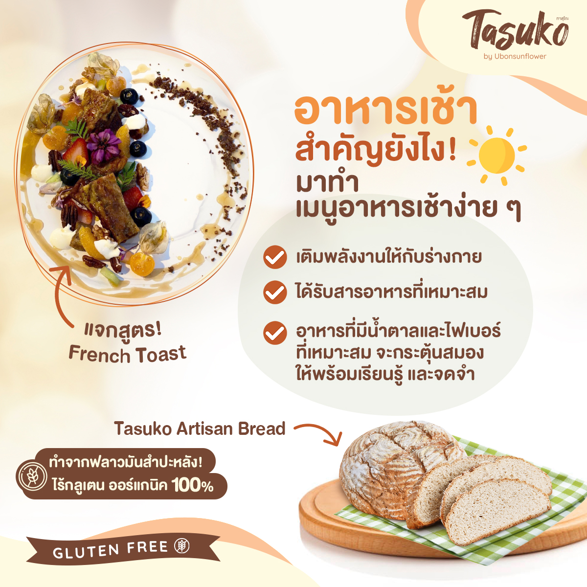 อาหารเช้านั้นสำคัญไฉน? 🍱🤔... - Tasuko by Ubonsunflower