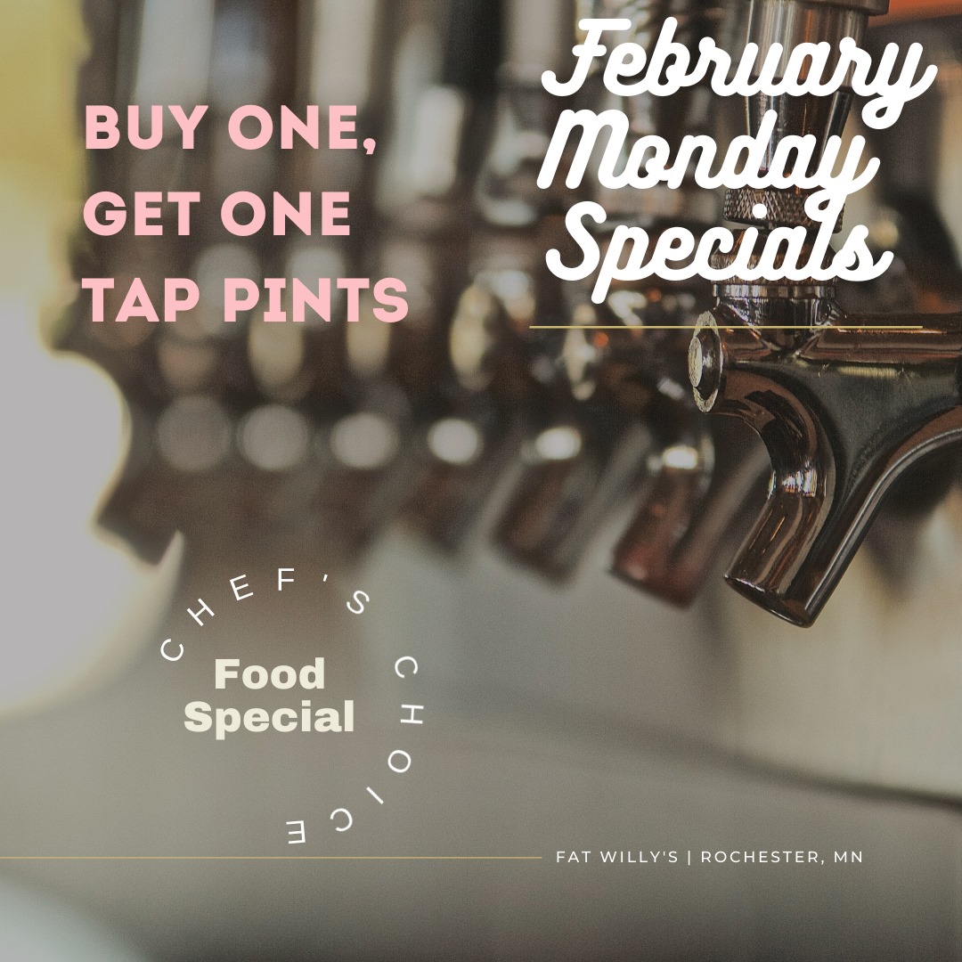 Fat Willy's - OUR DAILY SPECIALS ARE BACK! Monday Food... | Facebook