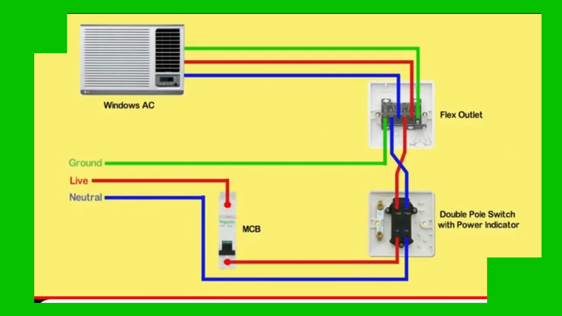 AC Window Wiring Full Details Diagram - Electrical Technical