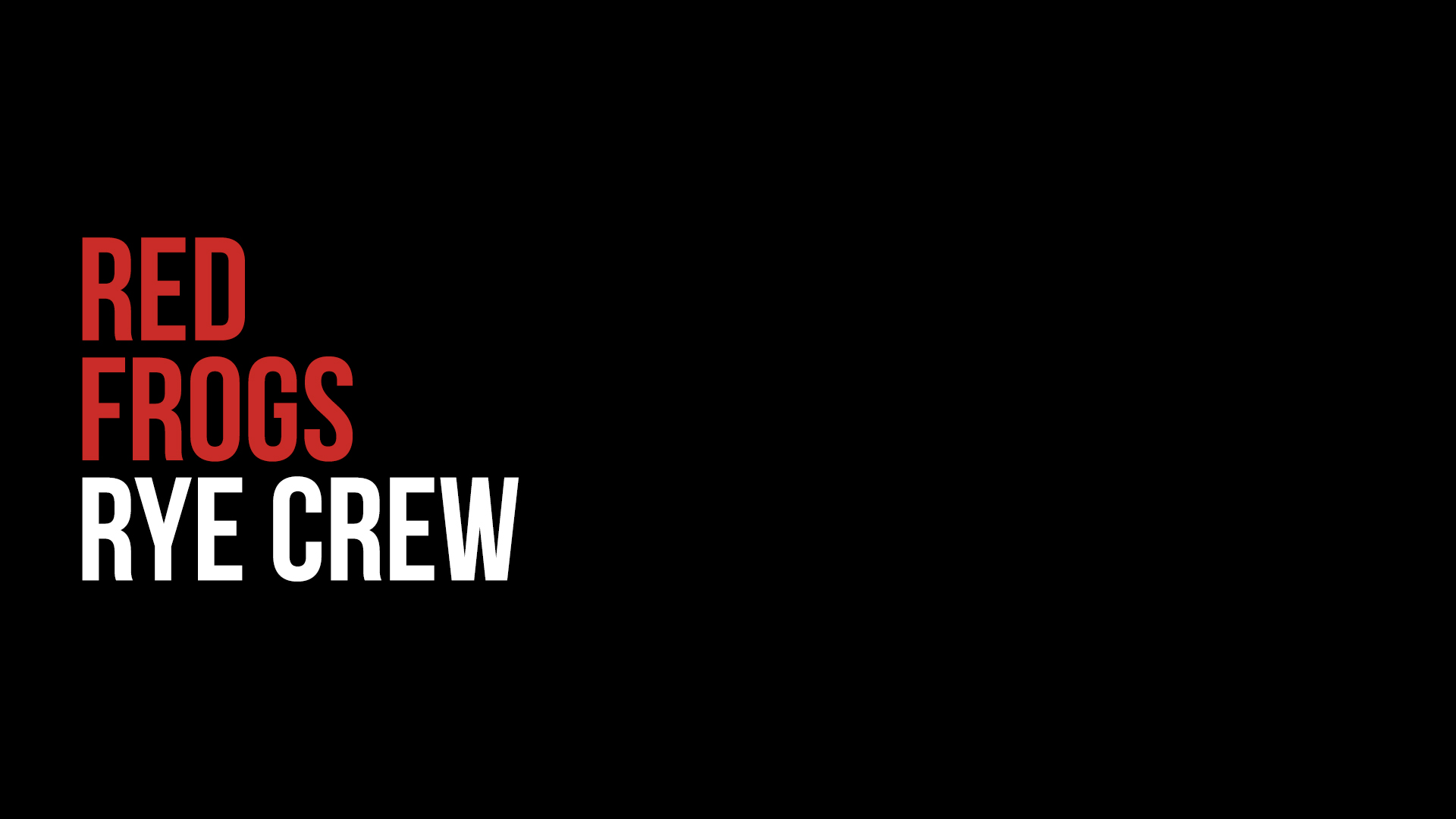Red Frogs Rye Crew 2023 | Facebook