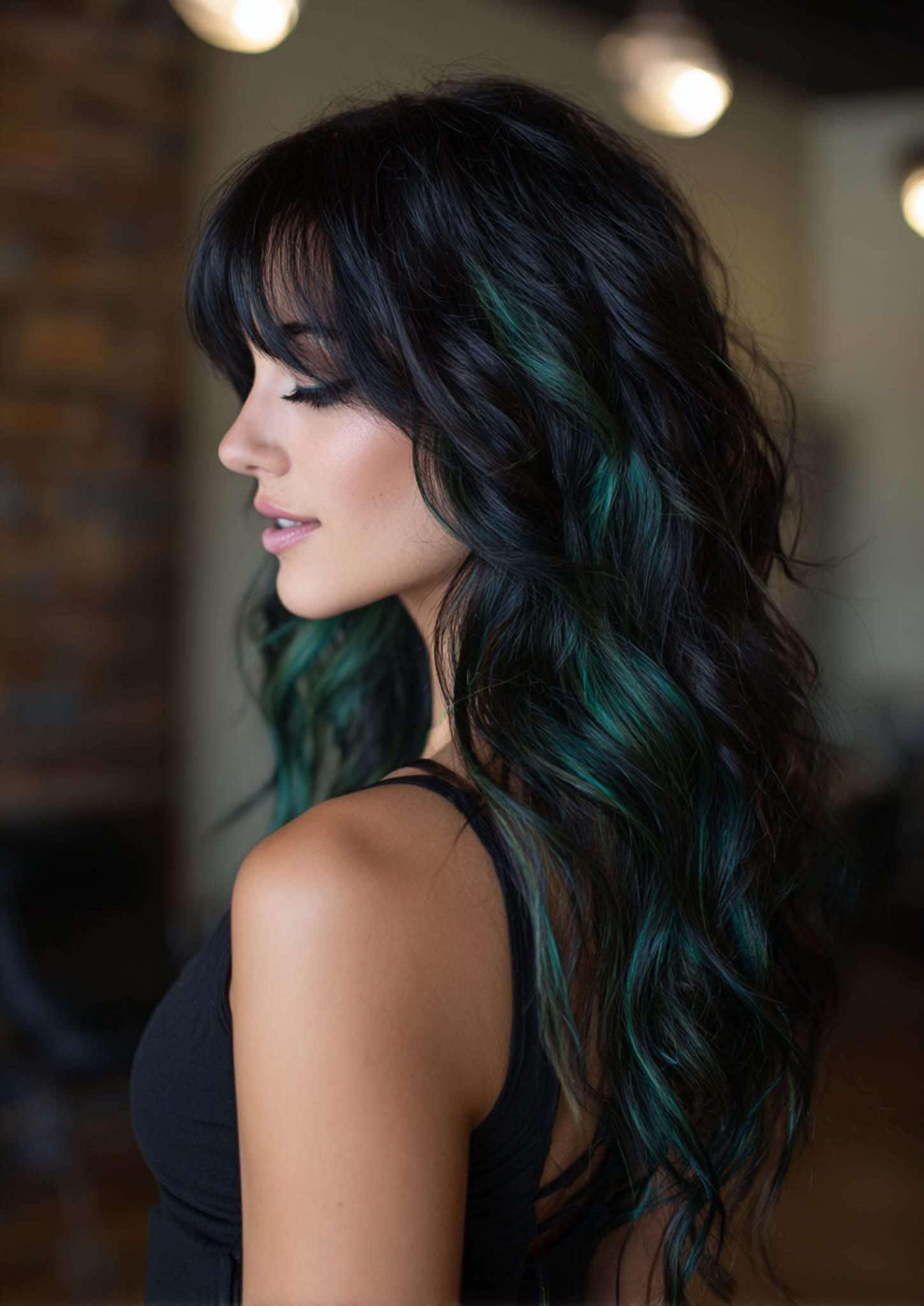 green hair