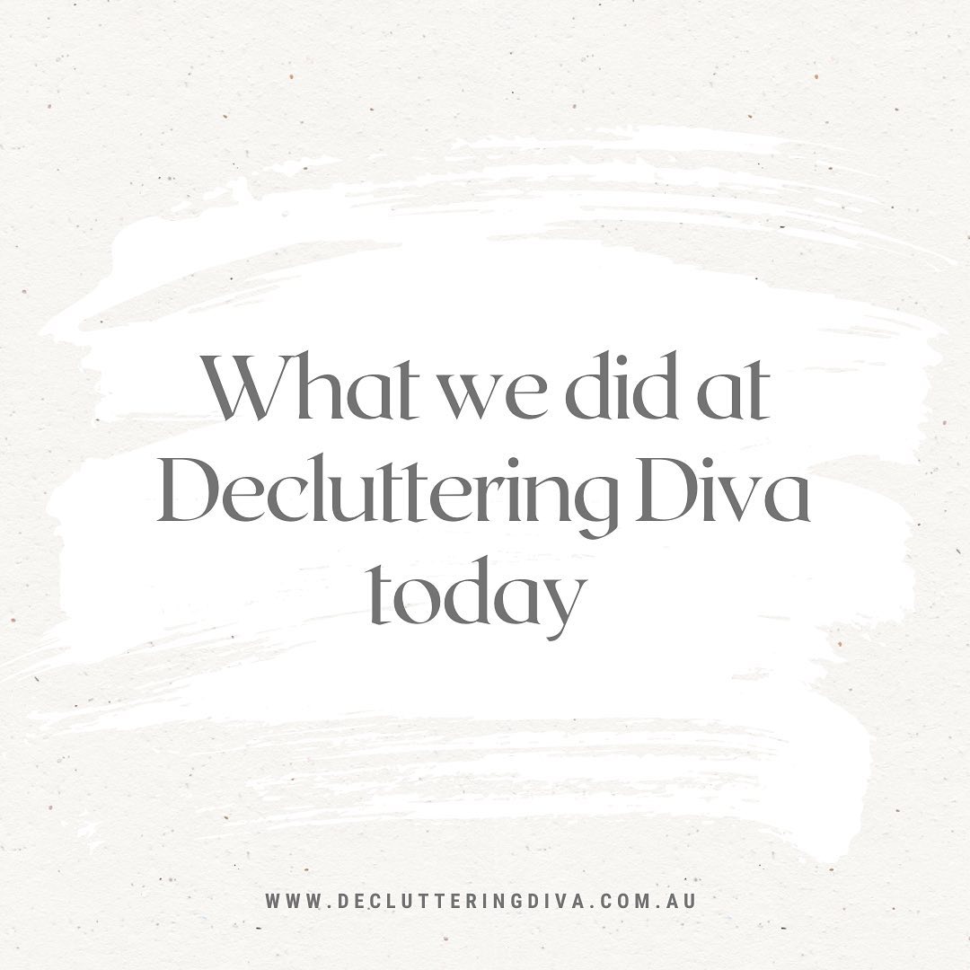 What happens when one of our clients... - Decluttering Diva