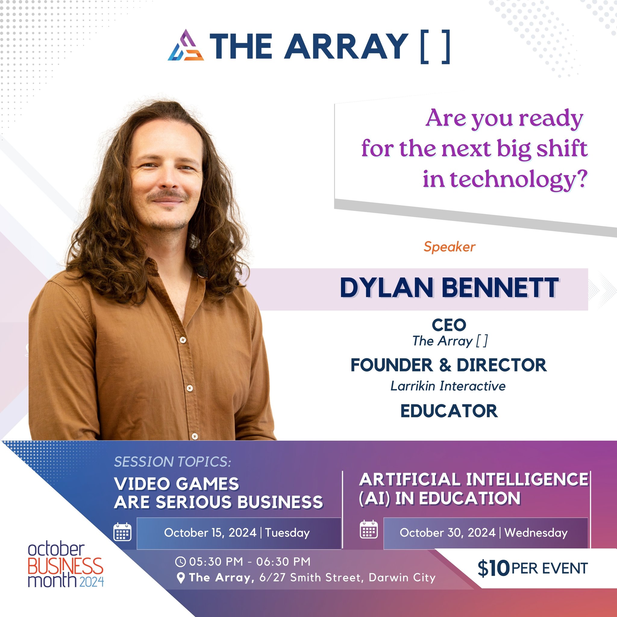 The Array - Meet Dylan Bennett! CEO of The Array, founder of Larrikin ...