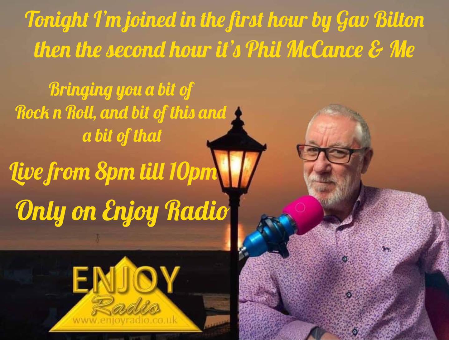Enjoy - Tonight Brad is off out gigging so for the first hour I’m ...