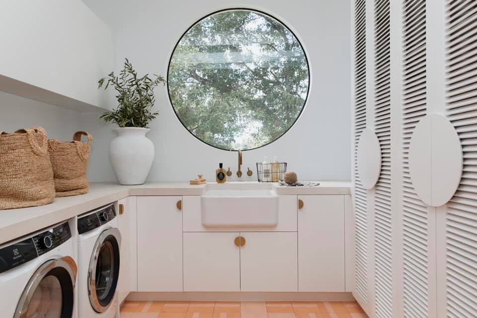The greenery in this laundry... - Three Birds Renovations
