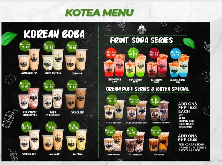 Ko-Tea Korean BOOBA Franchise | Quezon City