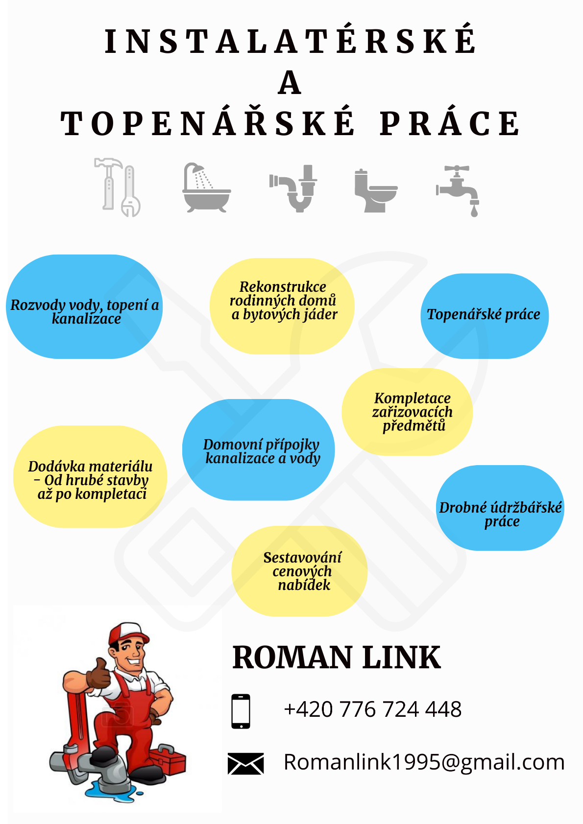 Instalatérské a topenářské práce Roman Link | Cerhenice