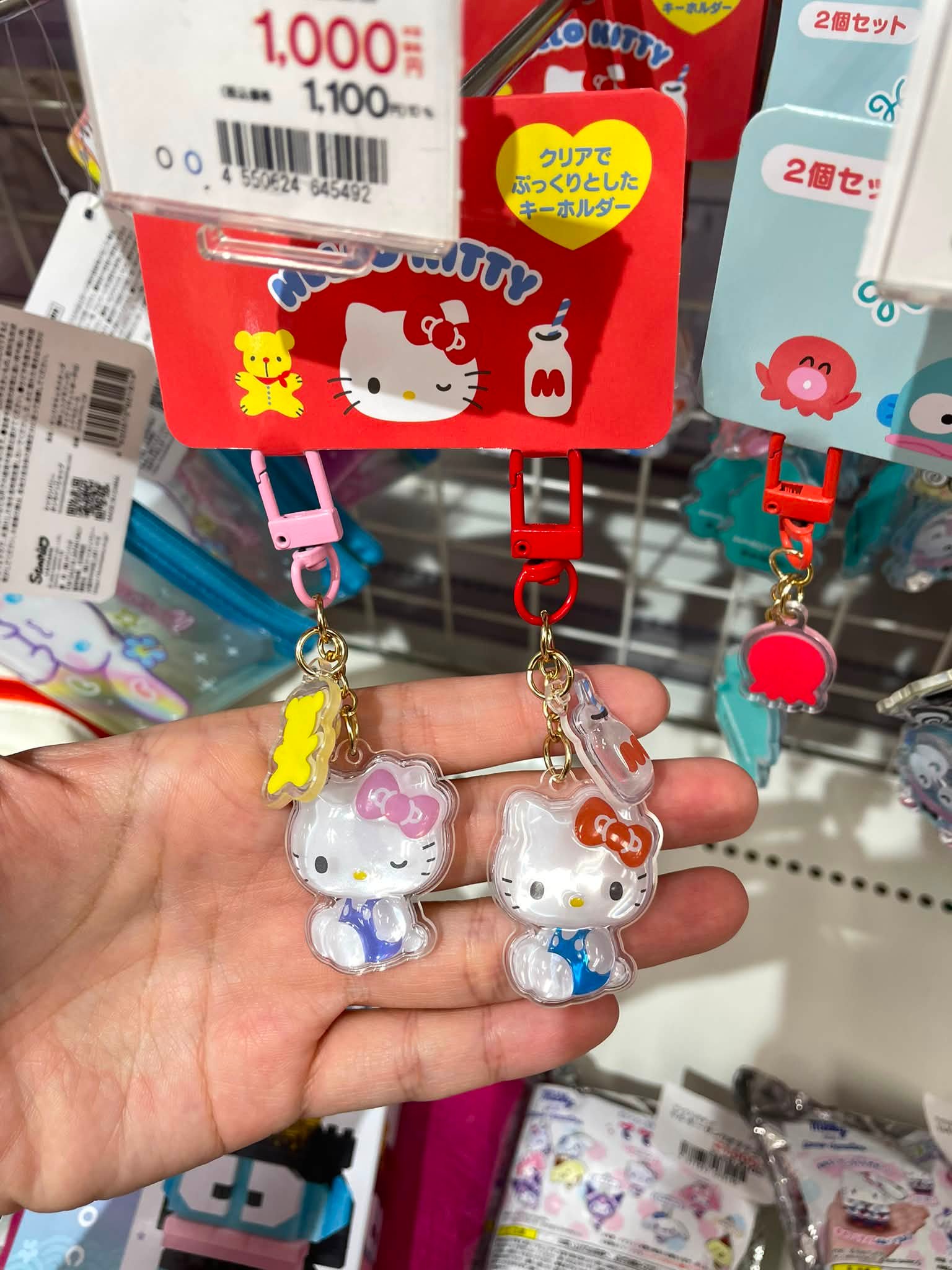 超可愛⋯兩個一組 $280 クリアで ぶっくりとした キーホルダー キー