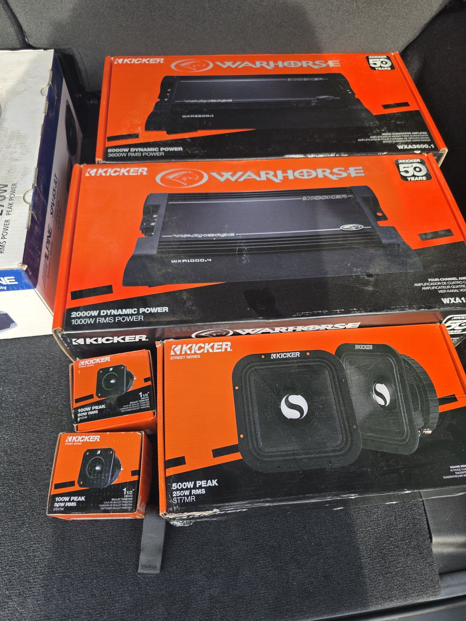 Kicker Warhorse WXA3600.1 amplifier in Beaumont TX