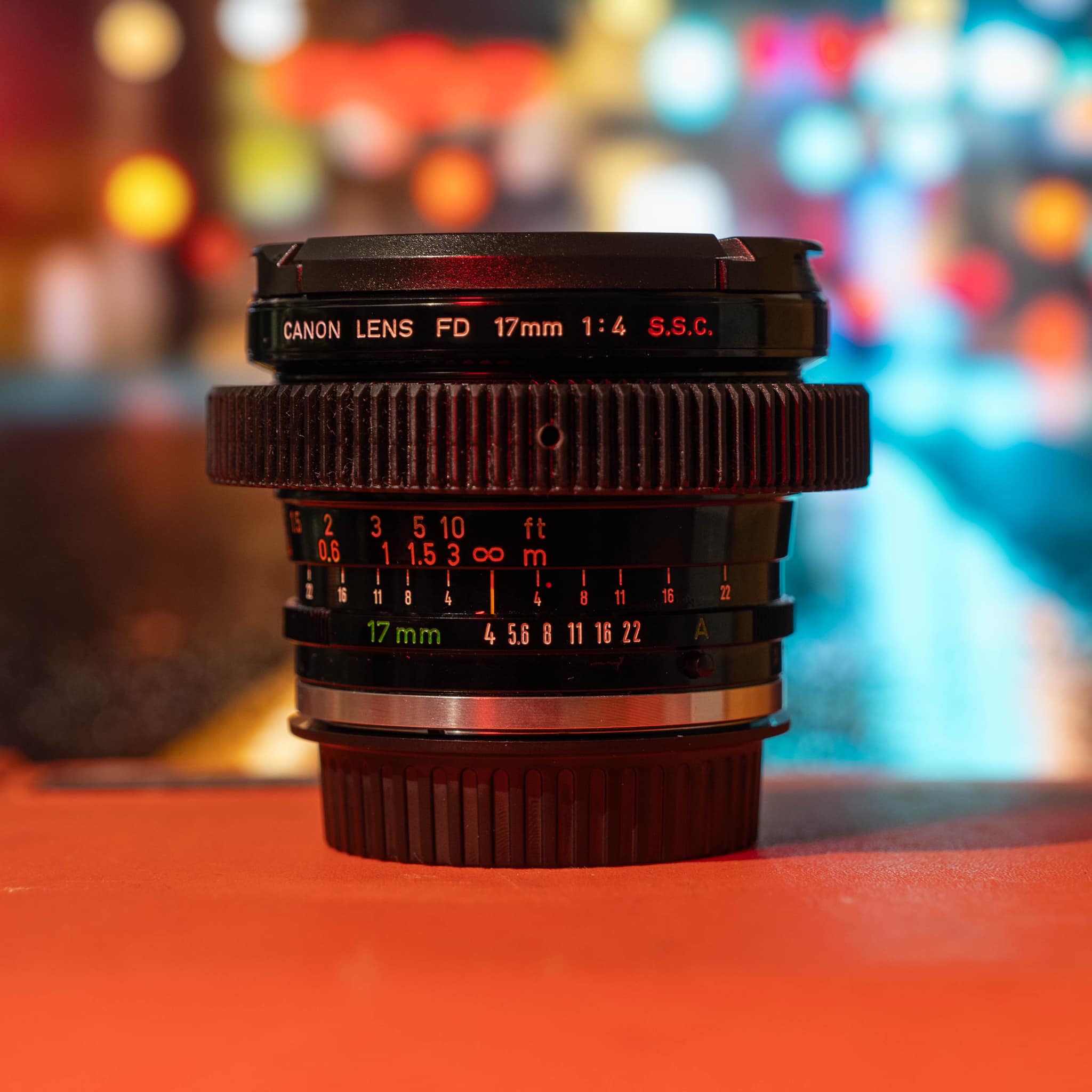 Canon FD 17mm f4 S.S.C lens for sale in excellent condition
