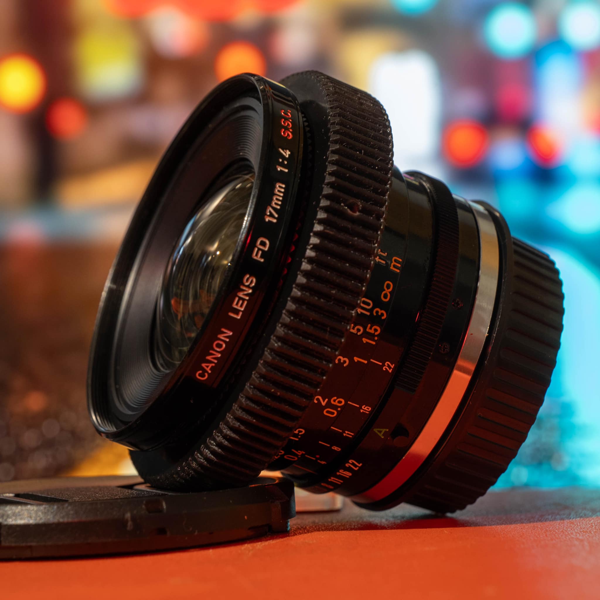Canon FD 17mm f4 S.S.C lens for sale in excellent condition