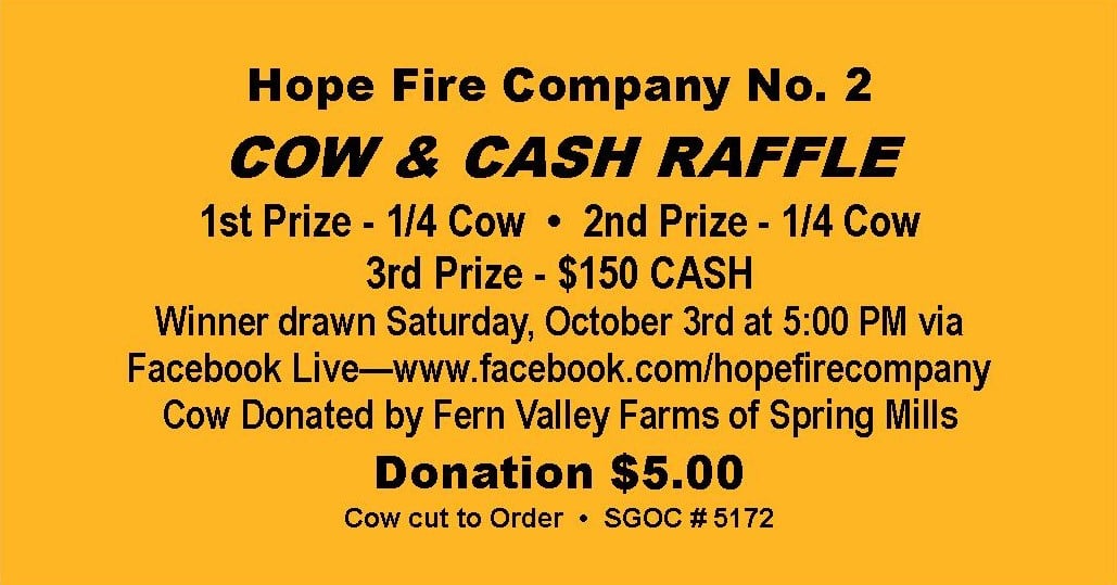 While we continue to offer the Sure... - Hope Fire Company | Facebook