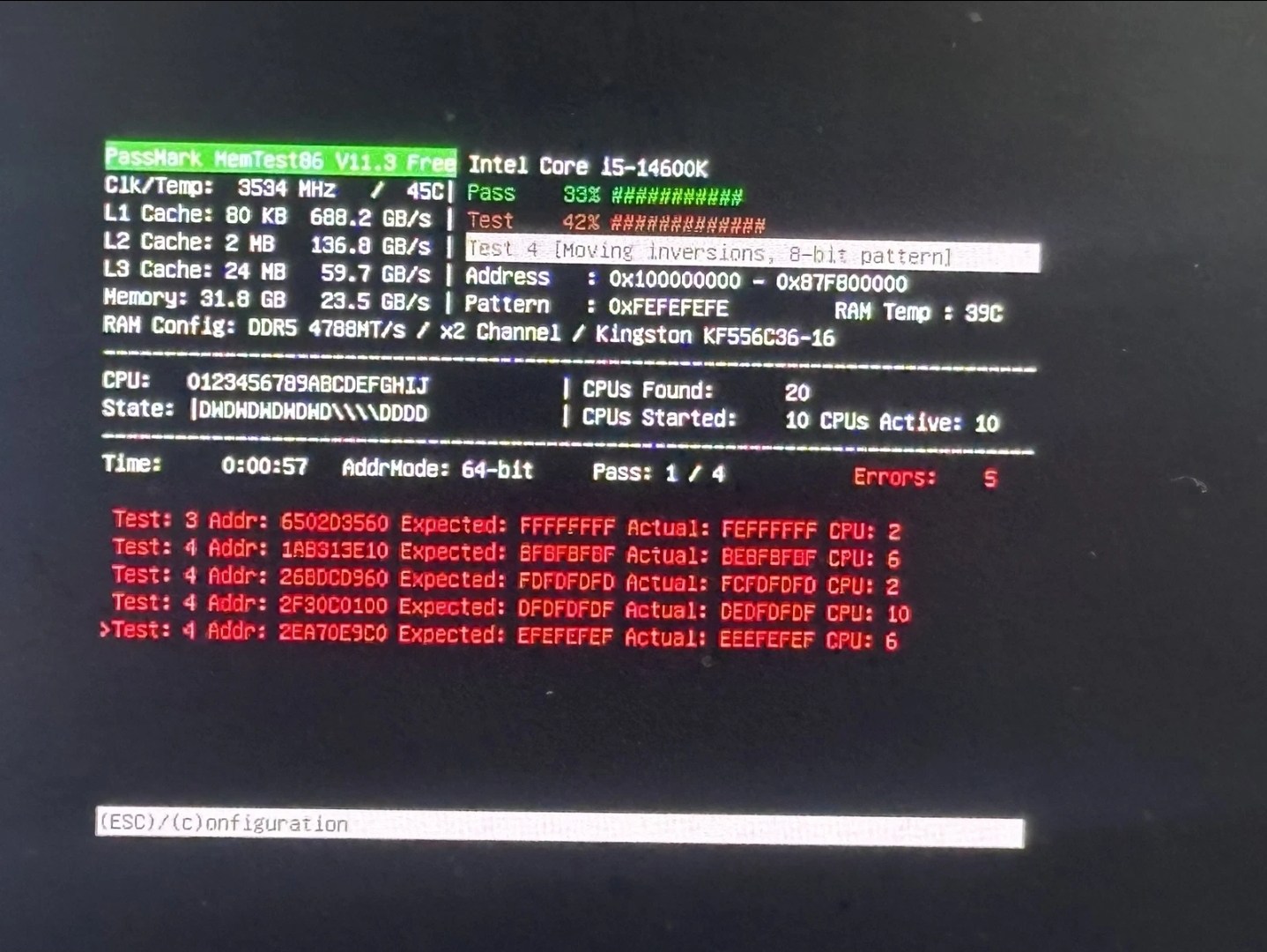 I sold some Kingston Fury Beast DDR5 2x16GB 5600MTs modules, only 