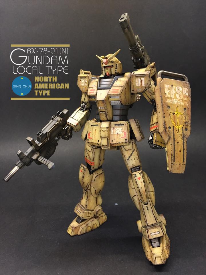 Weathered Models | Rx-78-01(N) Gundam Local type | Facebook