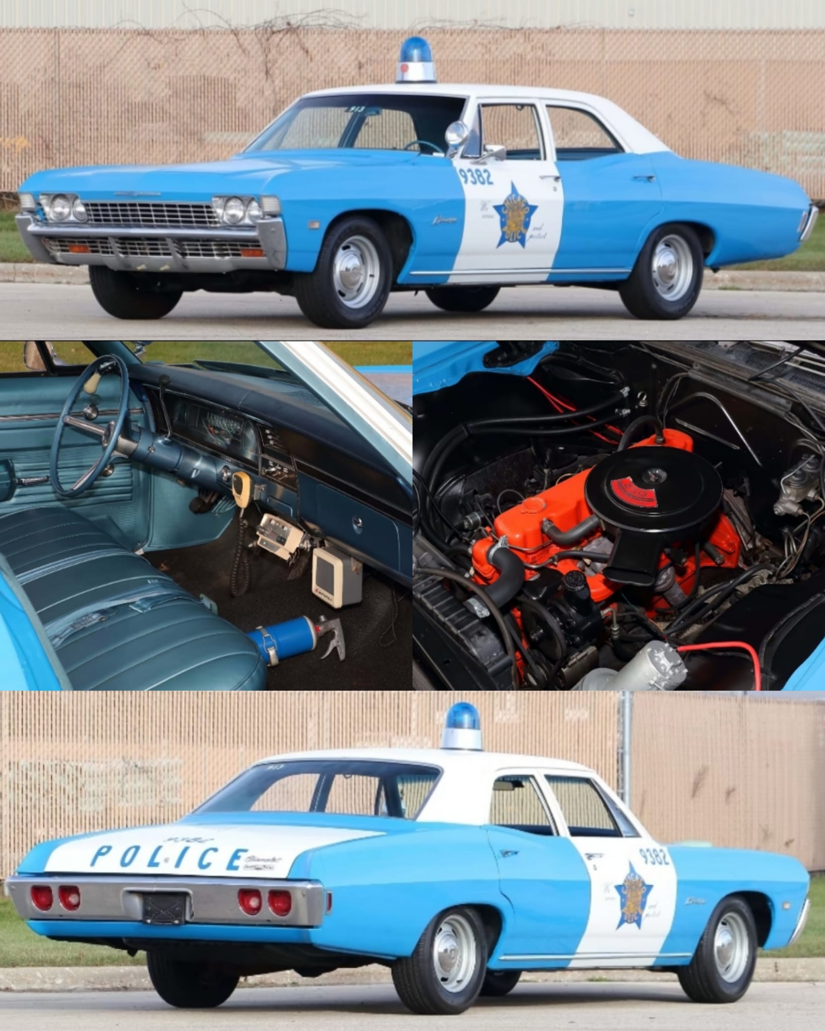 SCHP Patrolman Roy O. Caffey standing beside his 1966 Chevrolet