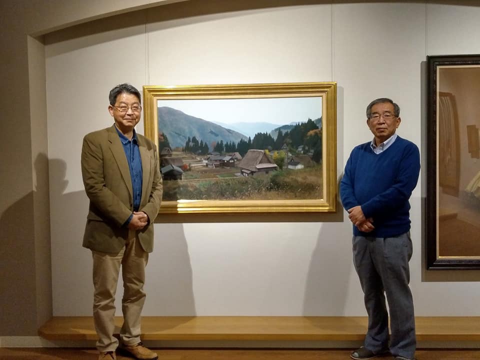 昨日、当館収蔵作家の藤原秀一さんがお越しくださいました。ありがとう