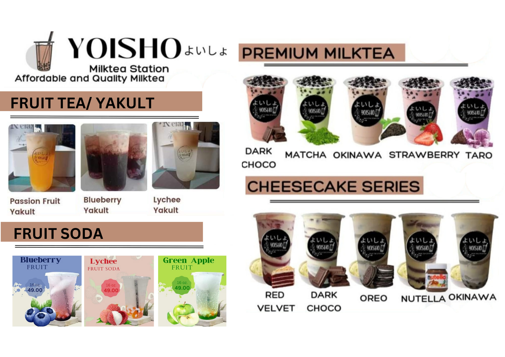 Yoisho Milk Tea Station | Ternate