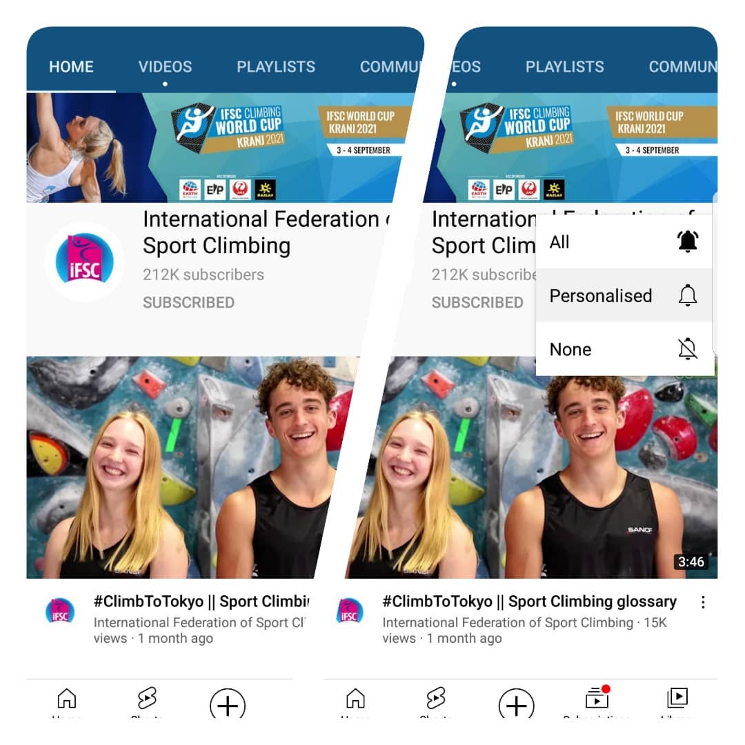 The IFSC YouTube channel will... - laurenceparaclimbing