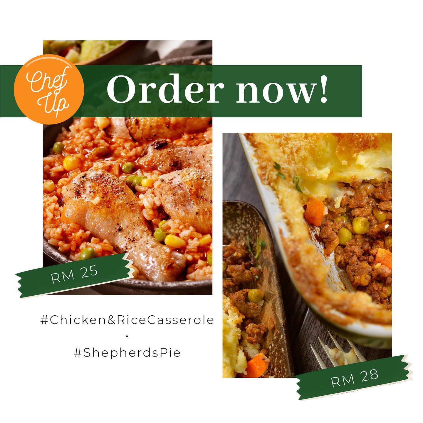 Chef' Up - NEW MENU FOR THE MONTH! All portioned for 2-3...