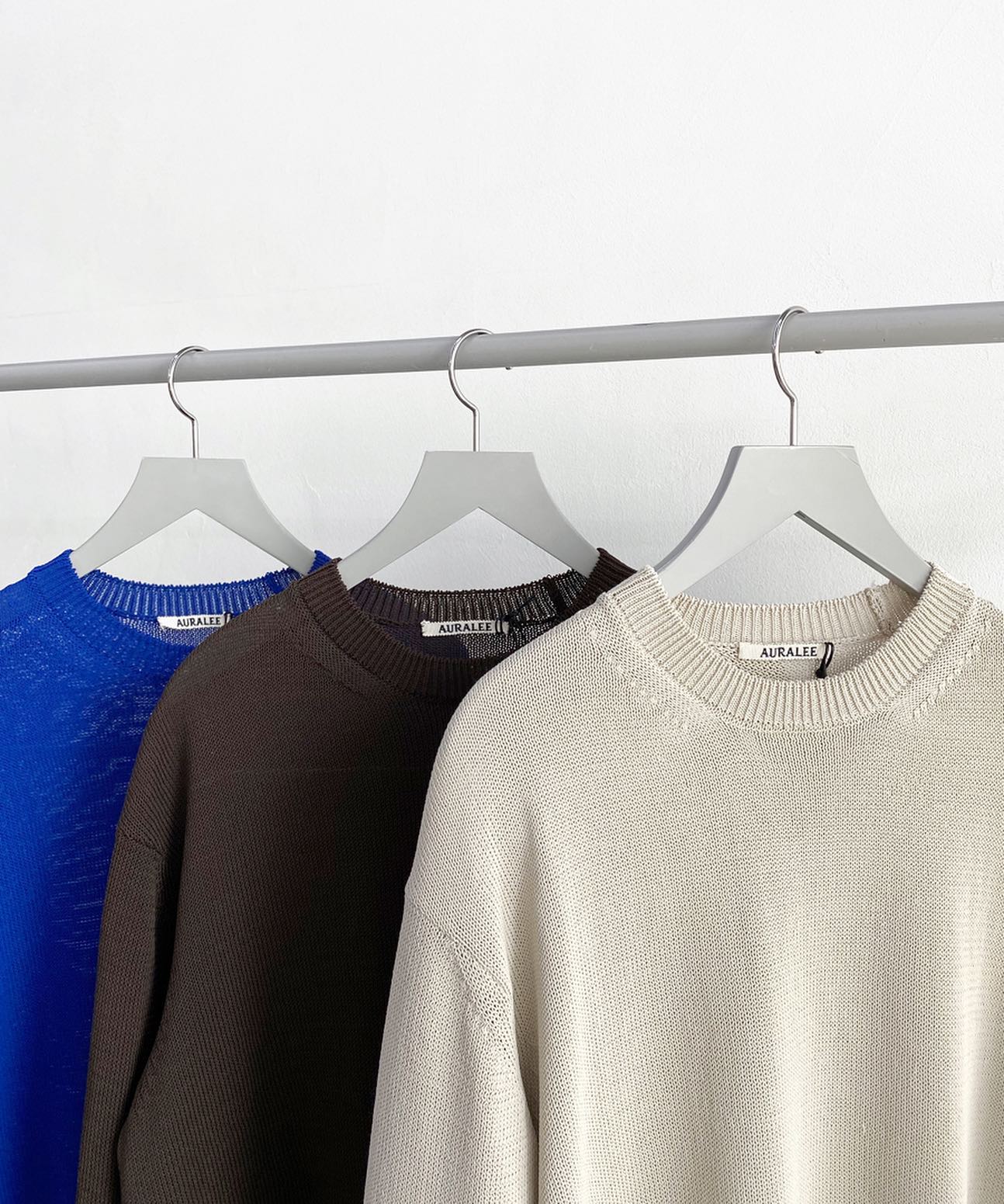IAMSHOP - #Auralee ⠀ COTTON POLYESTER CODE KNIT P/O는 오리지널 