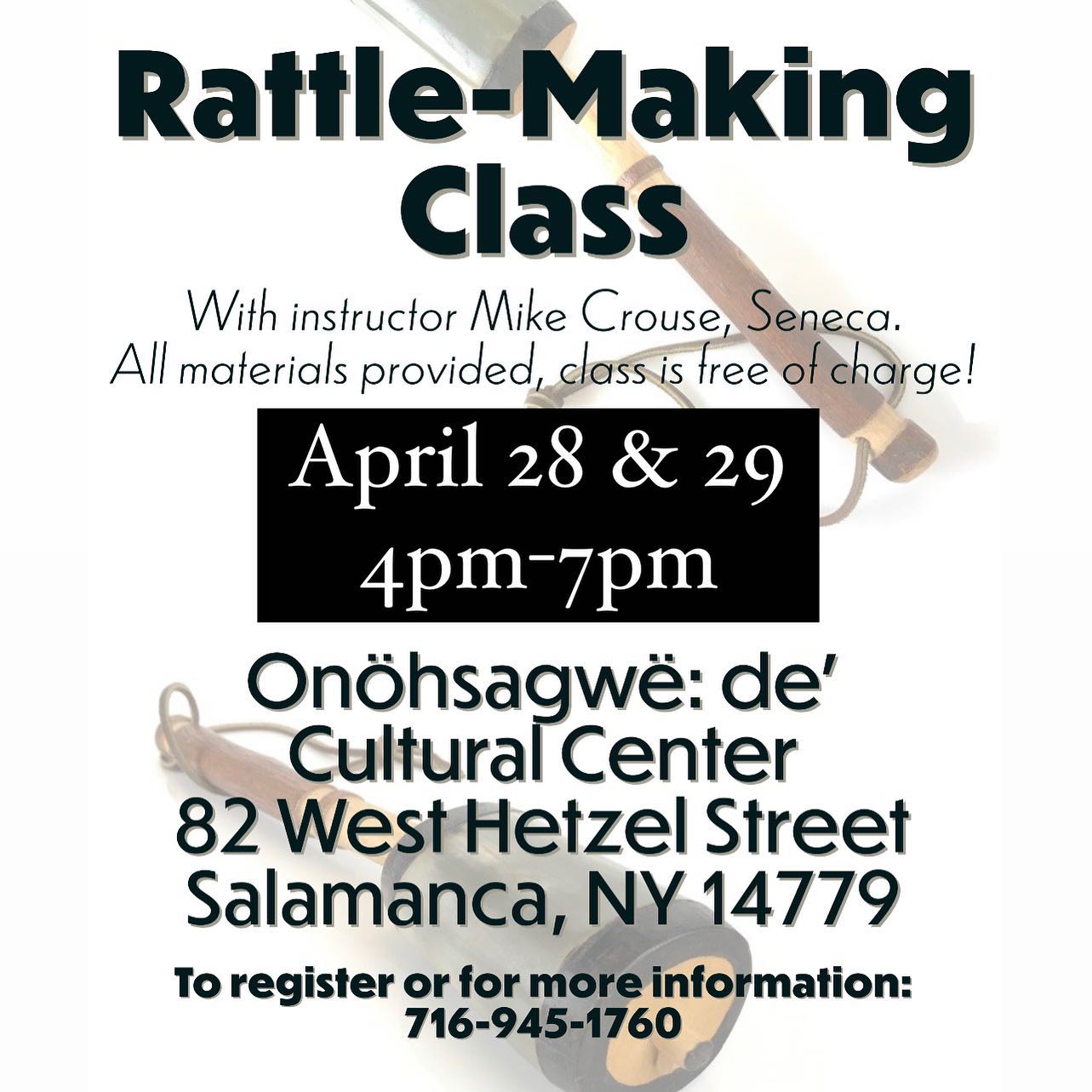 Class is limited to 10... - Seneca-Iroquois National Museum | Facebook