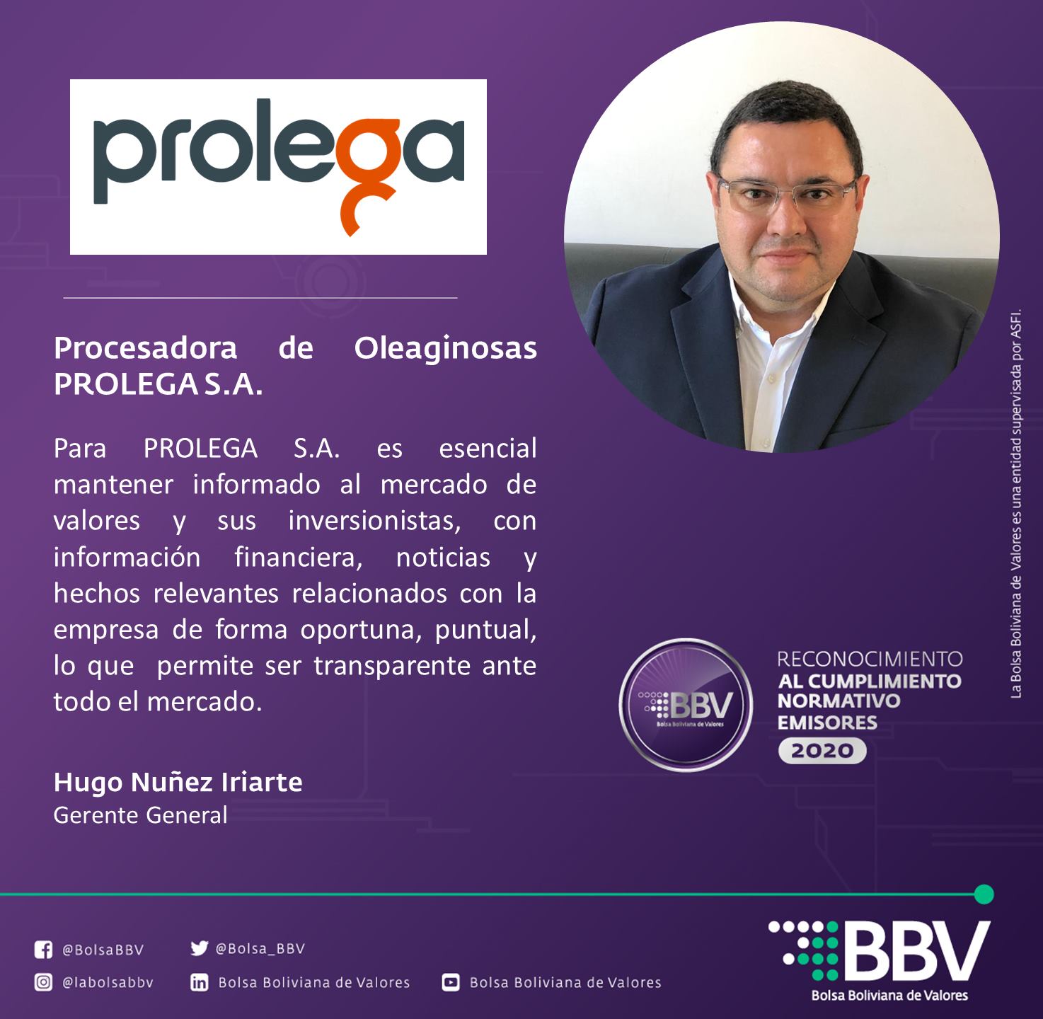 🔔👏 Reconocimiento al... - Bolsa Boliviana de Valores | Facebook