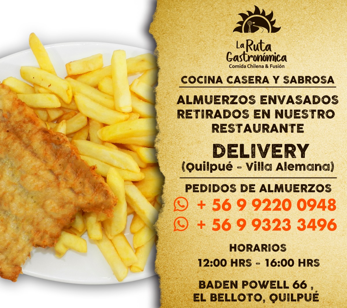 🔹 MENÚ DOMINGO 5 DE JULIO 🔹... - La Ruta Gastronómica Quilpué | Facebook
