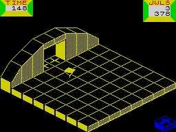 Spindizzy game on Commodore 64