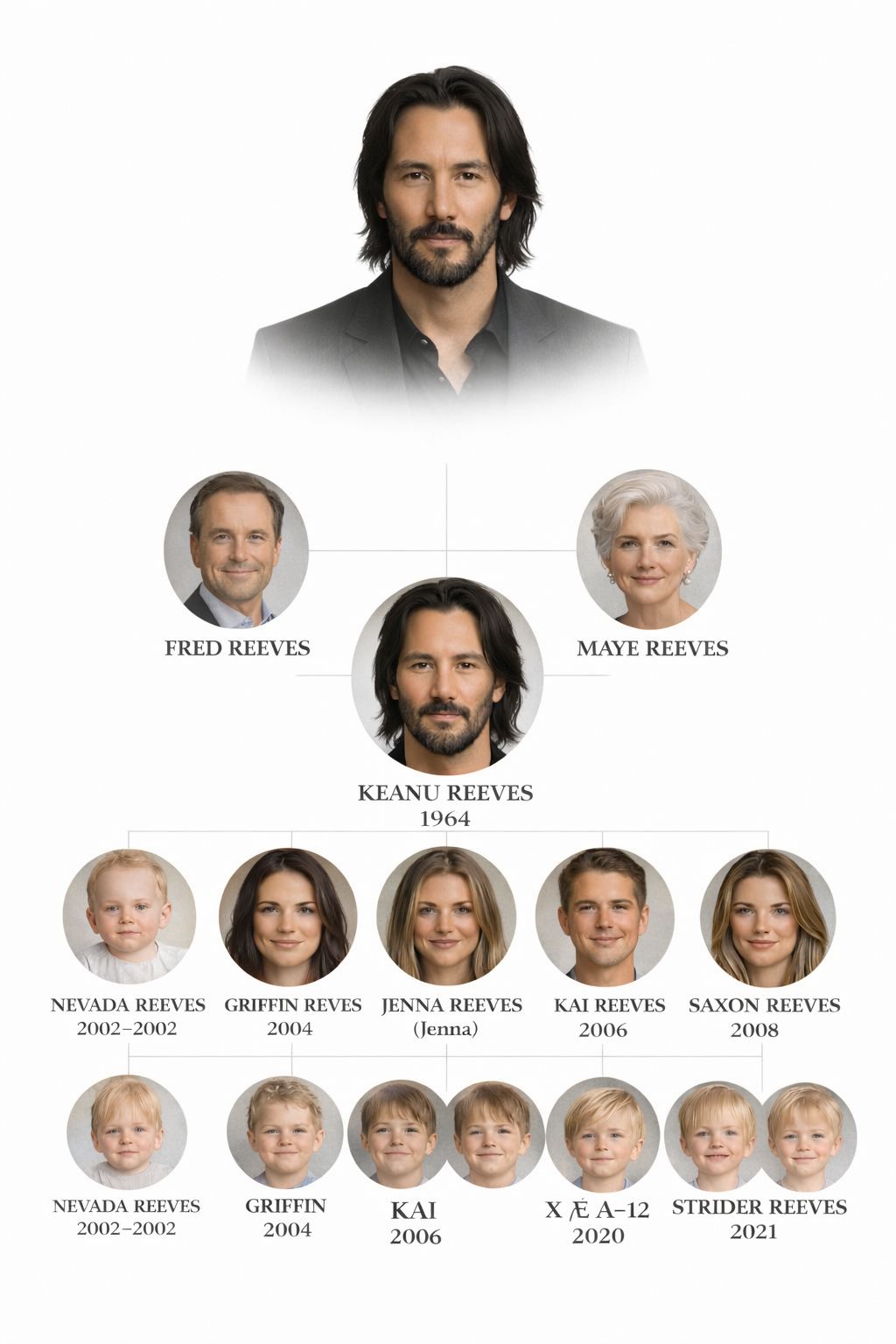 Irfan - The image presents a stylized family-tree concept centered on ...