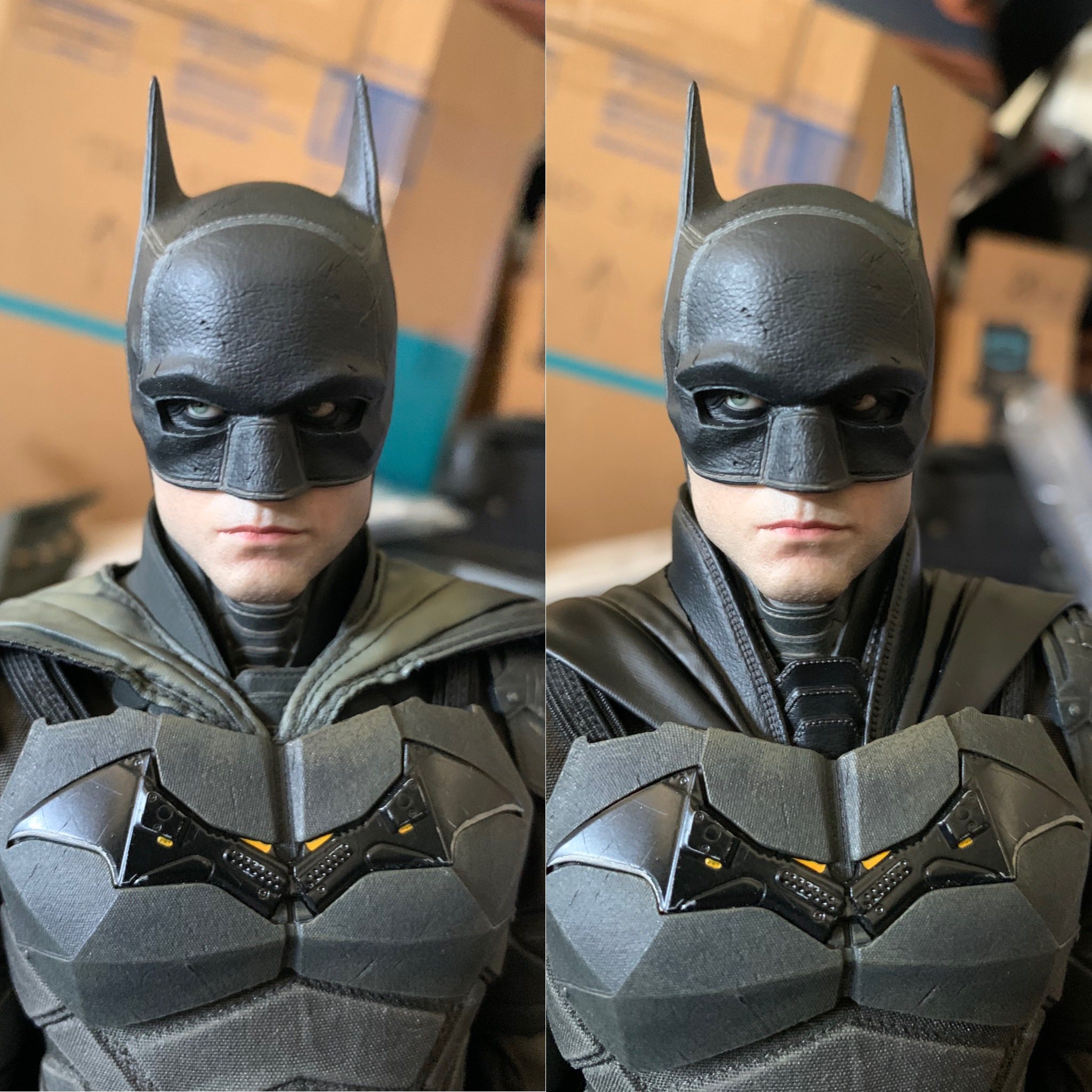 Upgraded Batman figure with OTCustoms collar and Jaxon Xu drape cape