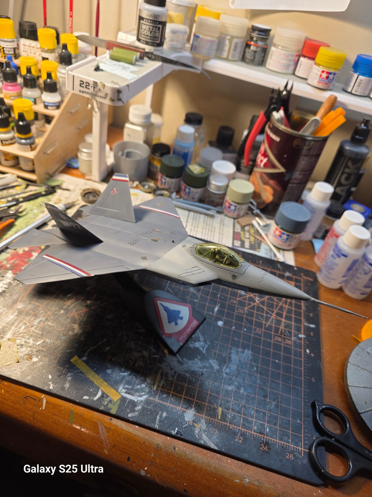 Converting Revell YF-22 to F-22 Raptor in 1/32 scale