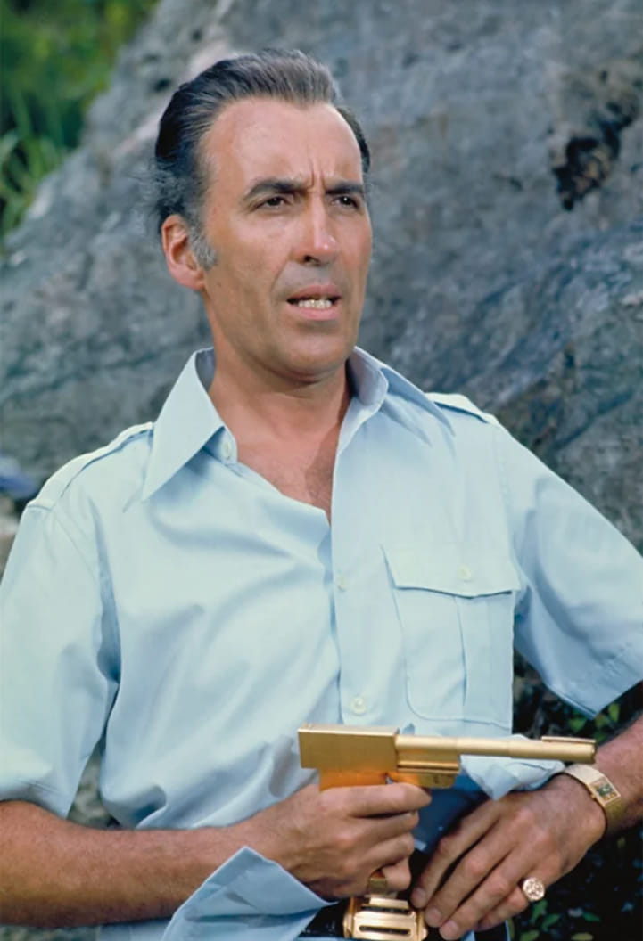 Christopher Lee (Francisco Scaramanga) In The Man with the Golden