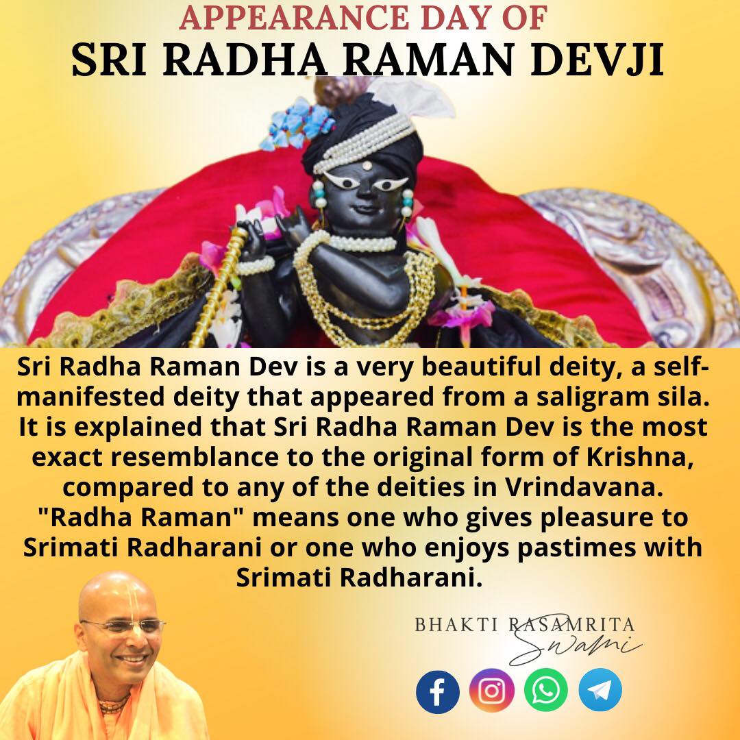Appearance Day of Sri... - Bhakti Rasamrita Swami | Facebook
