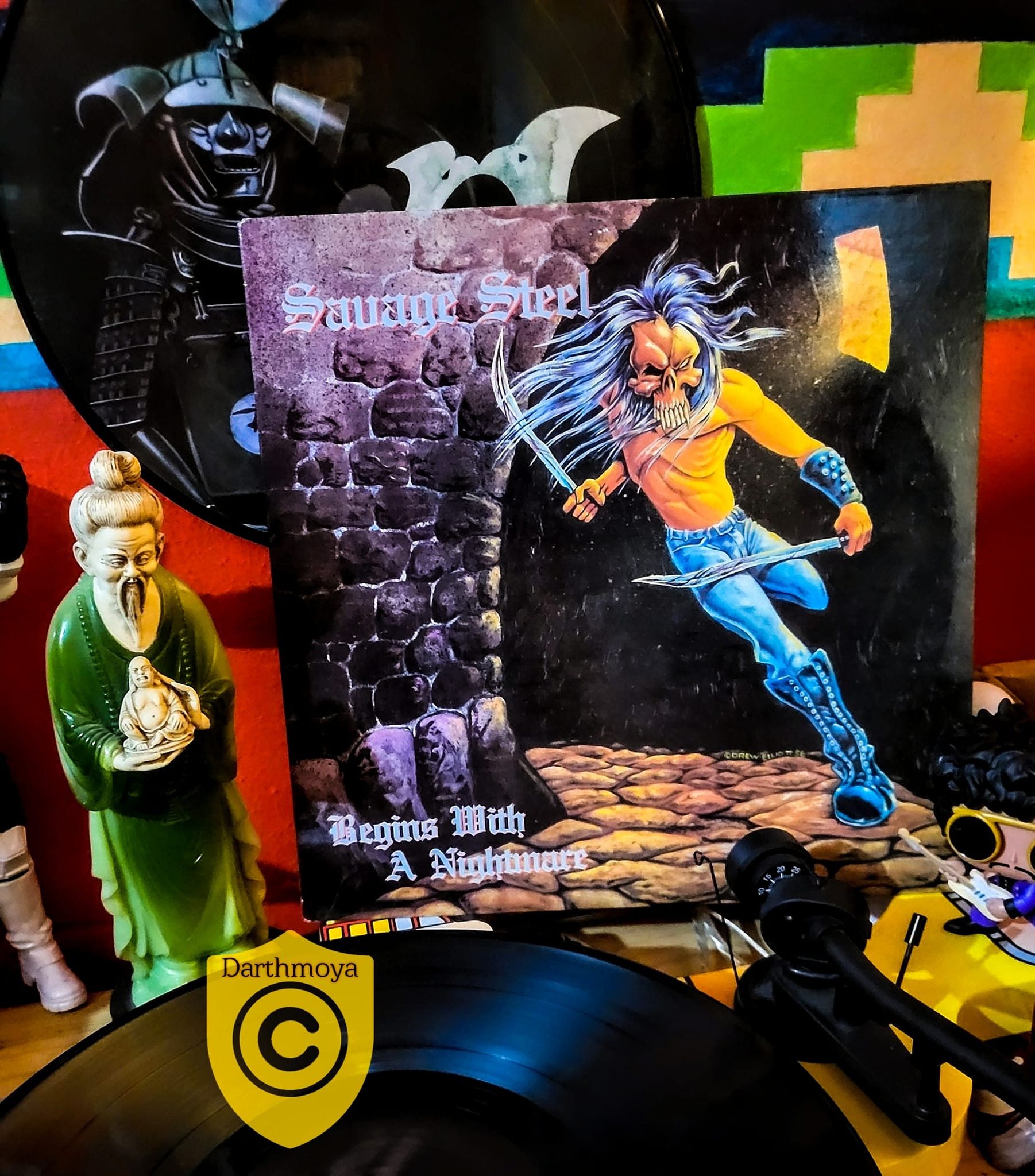SAVAGE STEEL - Begins With A Nightmare LP 1987