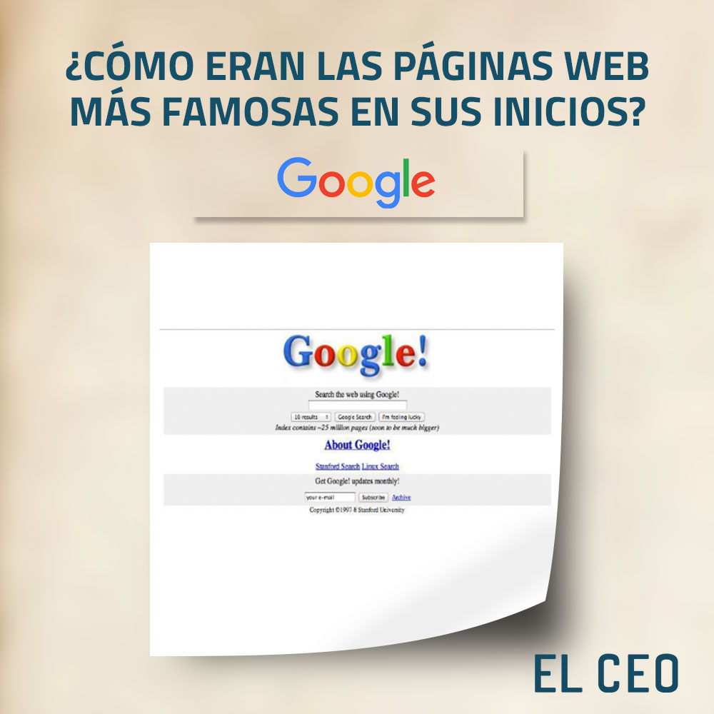 El CEO - Las páginas web y redes sociales más famosas...