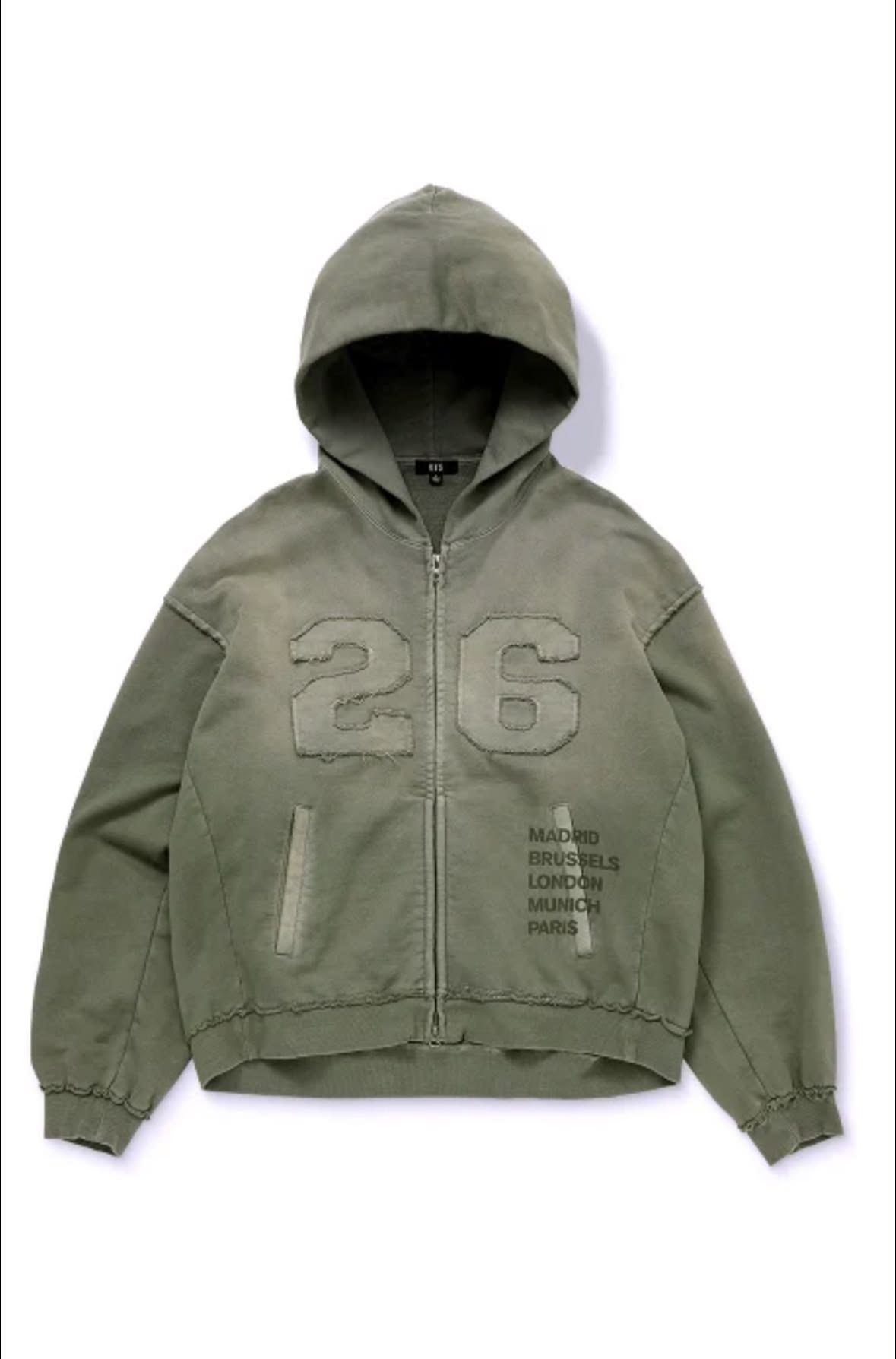 BTS Merch Zip-up Hoodie Charcoal XL Price in Toronto, ON