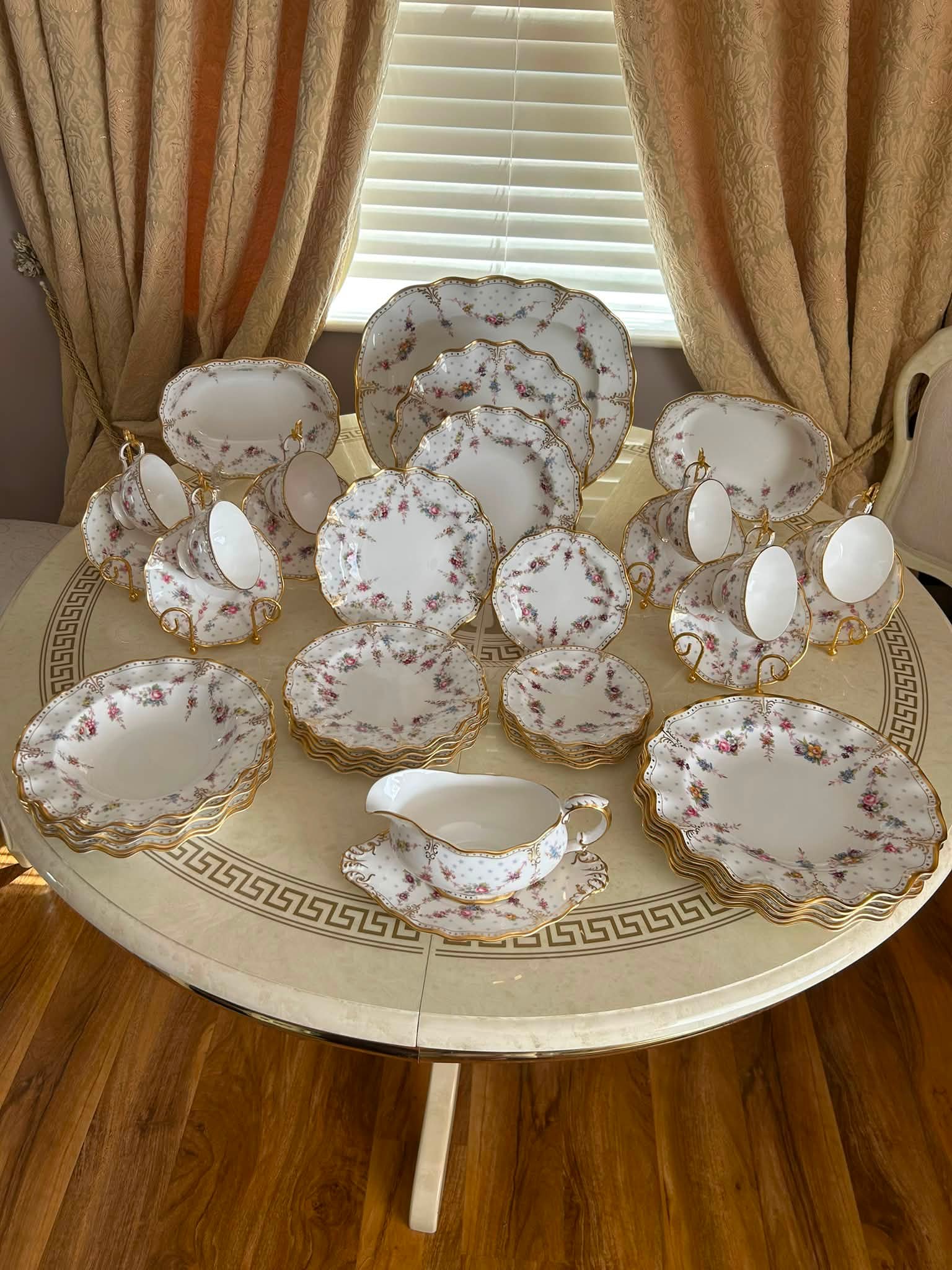 Royal Crown Derby Antoinette Dinner Service for Sale