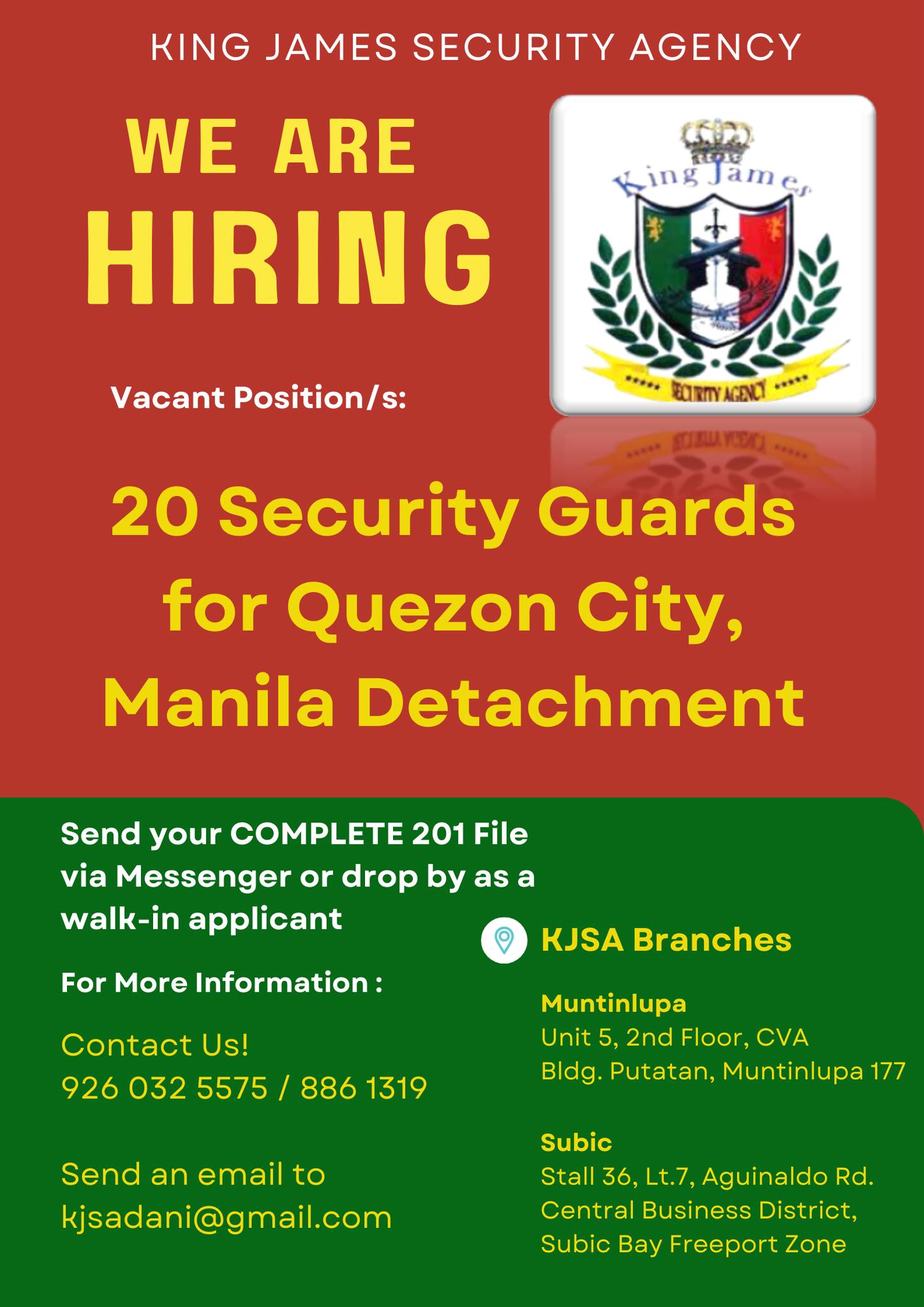 Are you snappy? Are you... - King James Security Agency II | Facebook