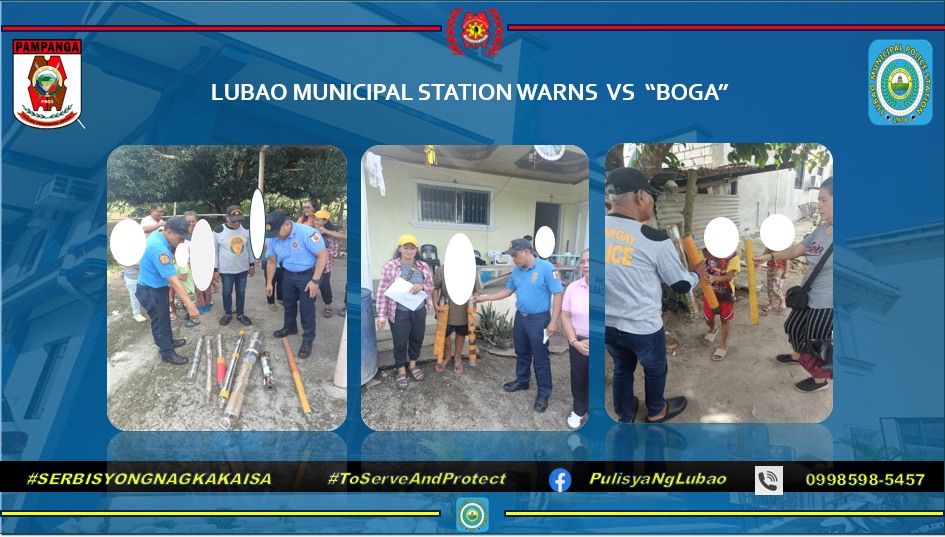 Pulisya - LUBAO MPS,PAMPANGA PPO, PRO 3 CONFISCATED 