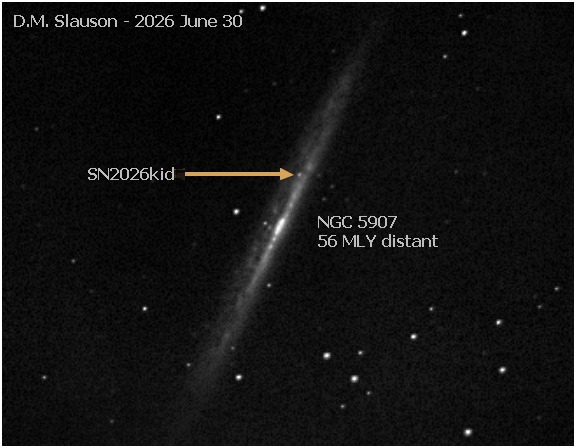 Supernova SN2026KID in NGC 5907 galaxy