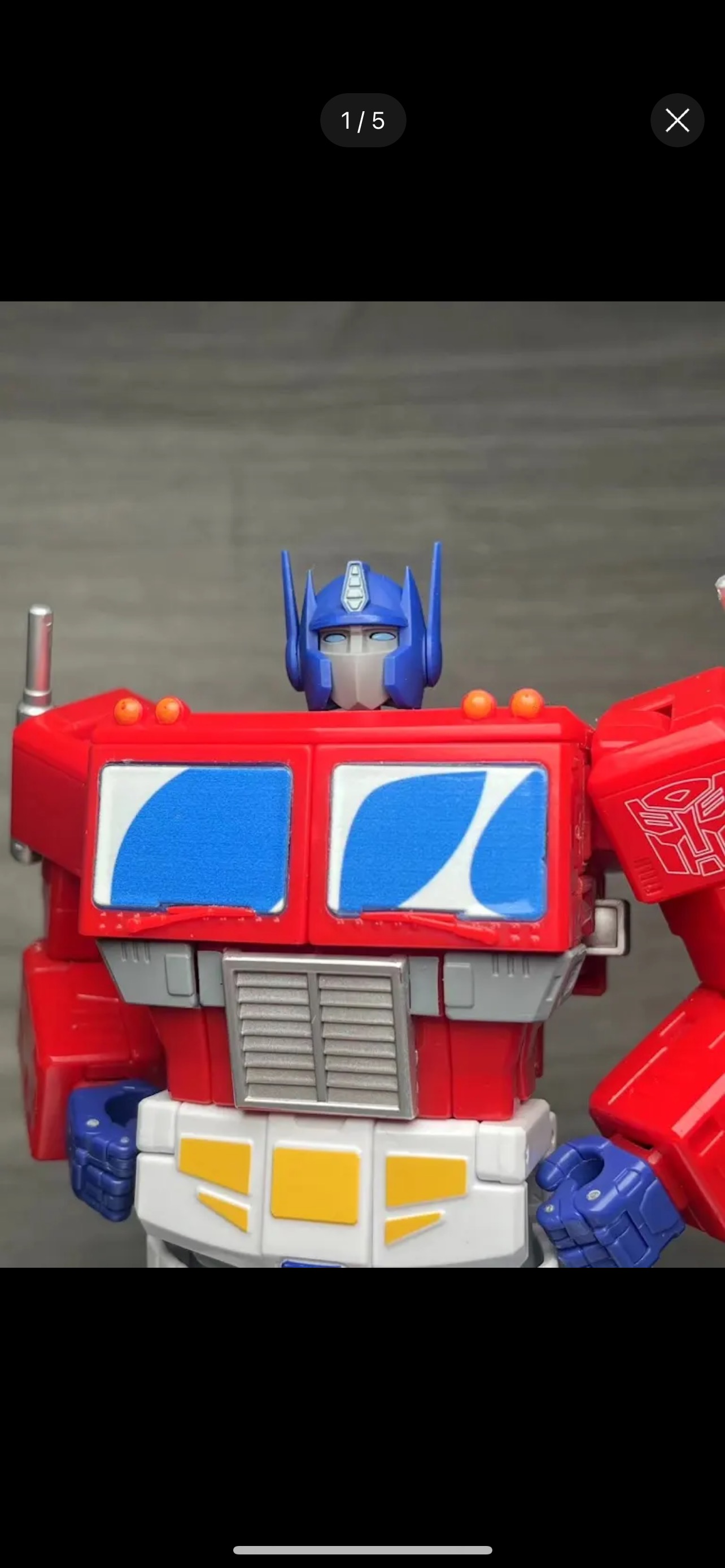 ◾️Optimus No.8(F) Round head Gen1 Optimus and the “grrr” megs tf one head upgrade