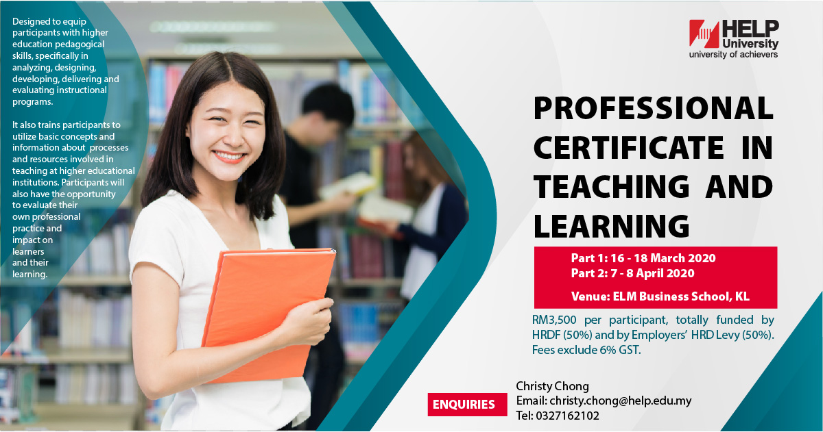 HELP University - The Professional Certificate in Teaching...