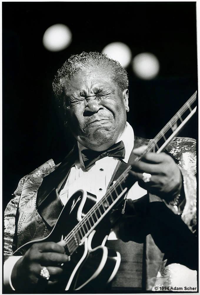Birthday remembrance B B King 1925 09 16 - 2015 05 14 B B King Blues Band 13 07 1982 at La Grande Parade Du Jazz Nice France Photo Guy Fonck My latest book https heyzine com flip-book 8f27db265e html page 40 https heyzine com flip