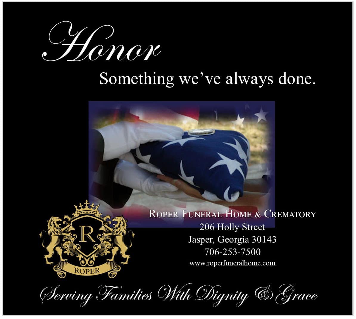 Roper Funeral Home and Crematory | Jasper GA
